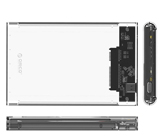 Orico SATA 2,5" HDD/SSD USB-C 5Gb/s - przezroczysta - 1343428 - zdjęcie 3